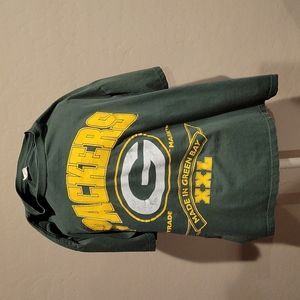 Vintage Rare Greenbay Packers Made in Green Bay XXL spellout Tshirt